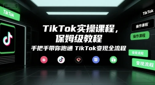 【精】TikTok实操课程,保姆级教程,手把手带你跑通TikTok变现全流程-创业猫 【精】TikTok实操课程,保姆级教程,手把手带你跑通TikTok变现全流程