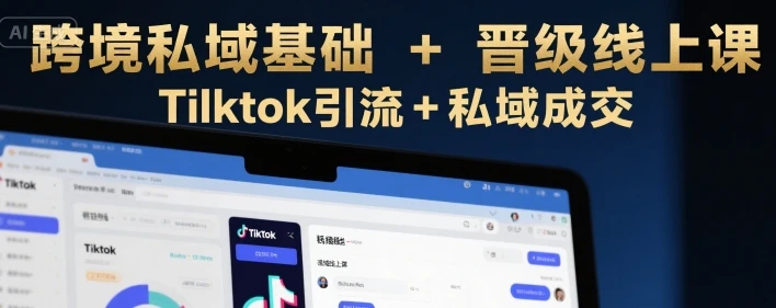 【精】跨境私域基础+晋级线上课,Tilktok引流+私域成交-创业猫 【精】跨境私域基础+晋级线上课,Tilktok引流+私域成交