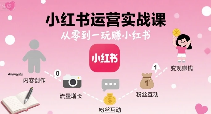 【精】小红书运营实战课,从零到一玩賺小红书-创业猫 【精】小红书运营实战课,从零到一玩賺小红书