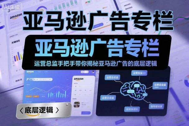 【精】亚马逊广告专栏:运营总监手把手带你揭秘亚马逊广告的底层逻辑-创业猫 【精】亚马逊广告专栏:运营总监手把手带你揭秘亚马逊广告的底层逻辑