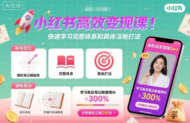 【精】小红书高效变现课,快速学习小红书完整体系和具体落地打法-创业猫 【精】小红书高效变现课,快速学习小红书完整体系和具体落地打法