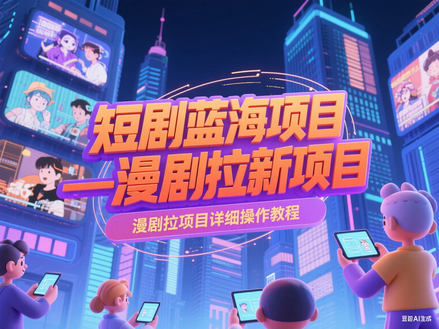 【精】短剧蓝海项目—漫剧拉新项目详细操作教程