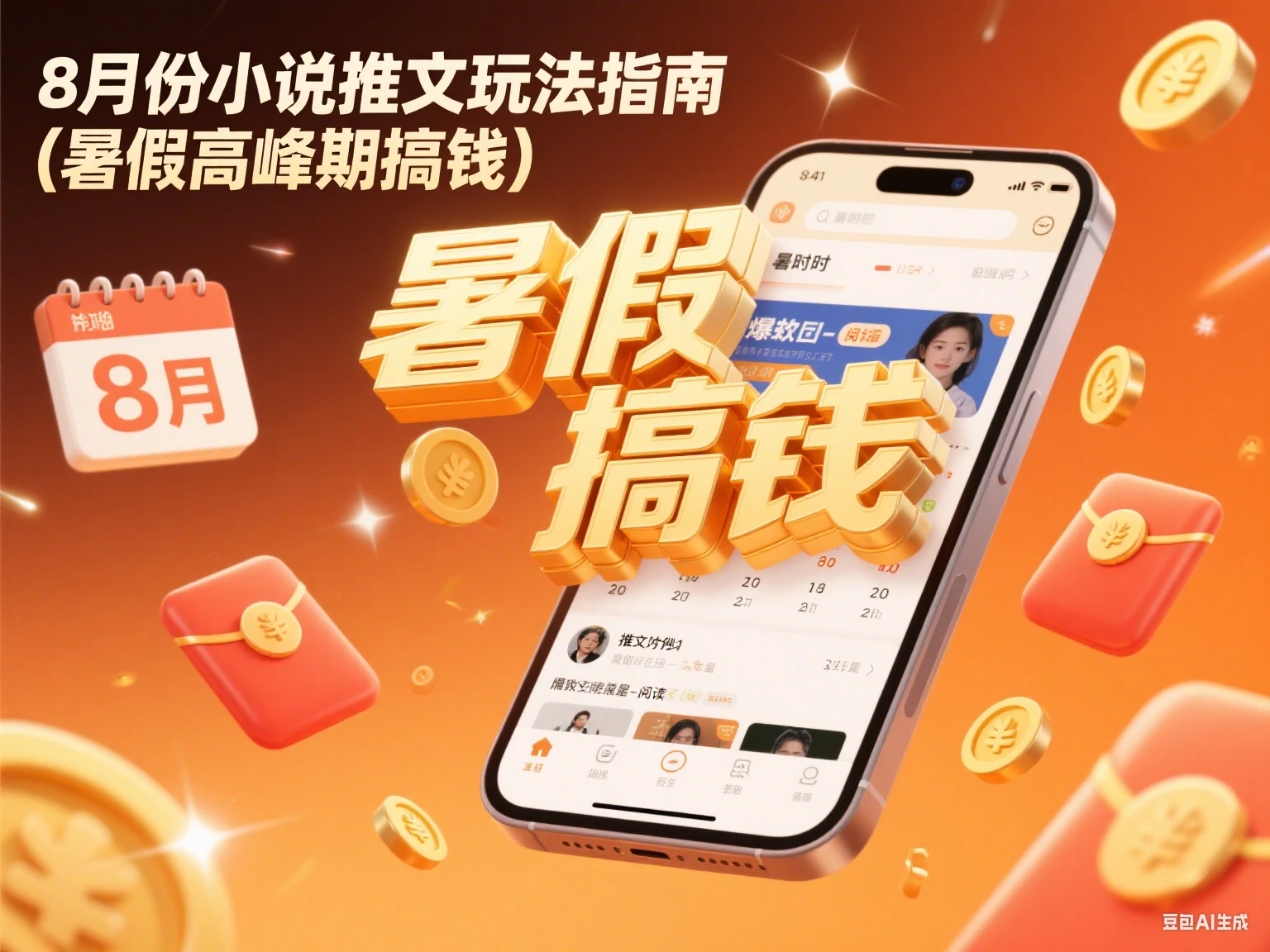 8月份小说推文玩法指南（暑假高峰期搞钱）