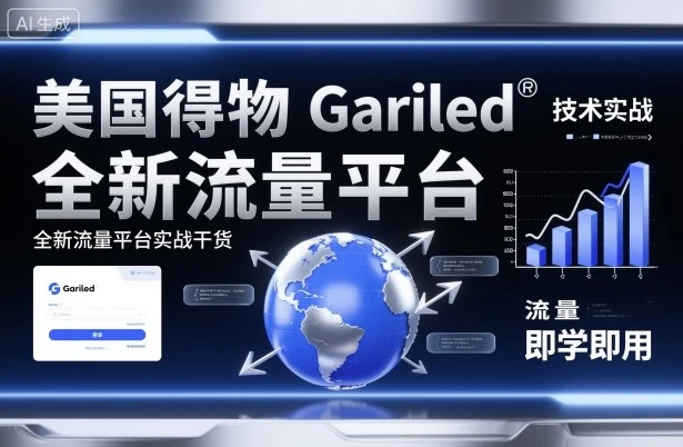 美国得物Gariled技术实战，全新流量平台​实战干货，即学即用