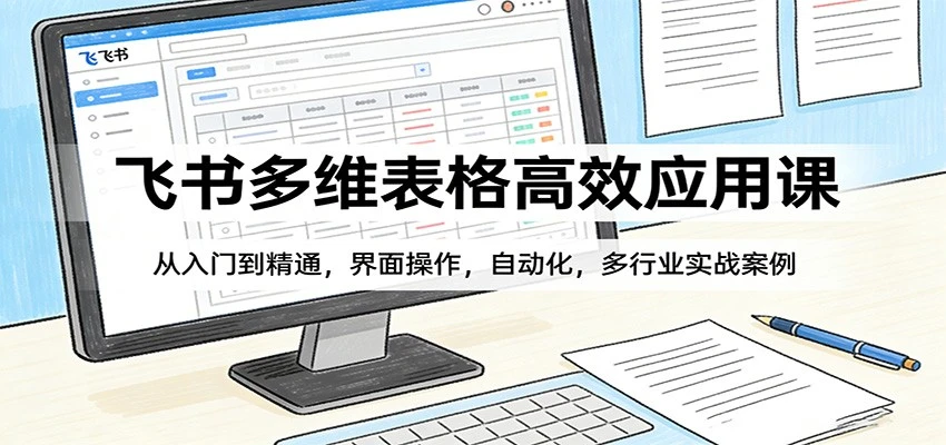 【精】飞书多维表格高效应用课:从入门到精通,自动化操作与多行业变现实战案例 【精】飞书多维表格高效应用课:从入门到精通,自动化操作与多行业变现实战案例
