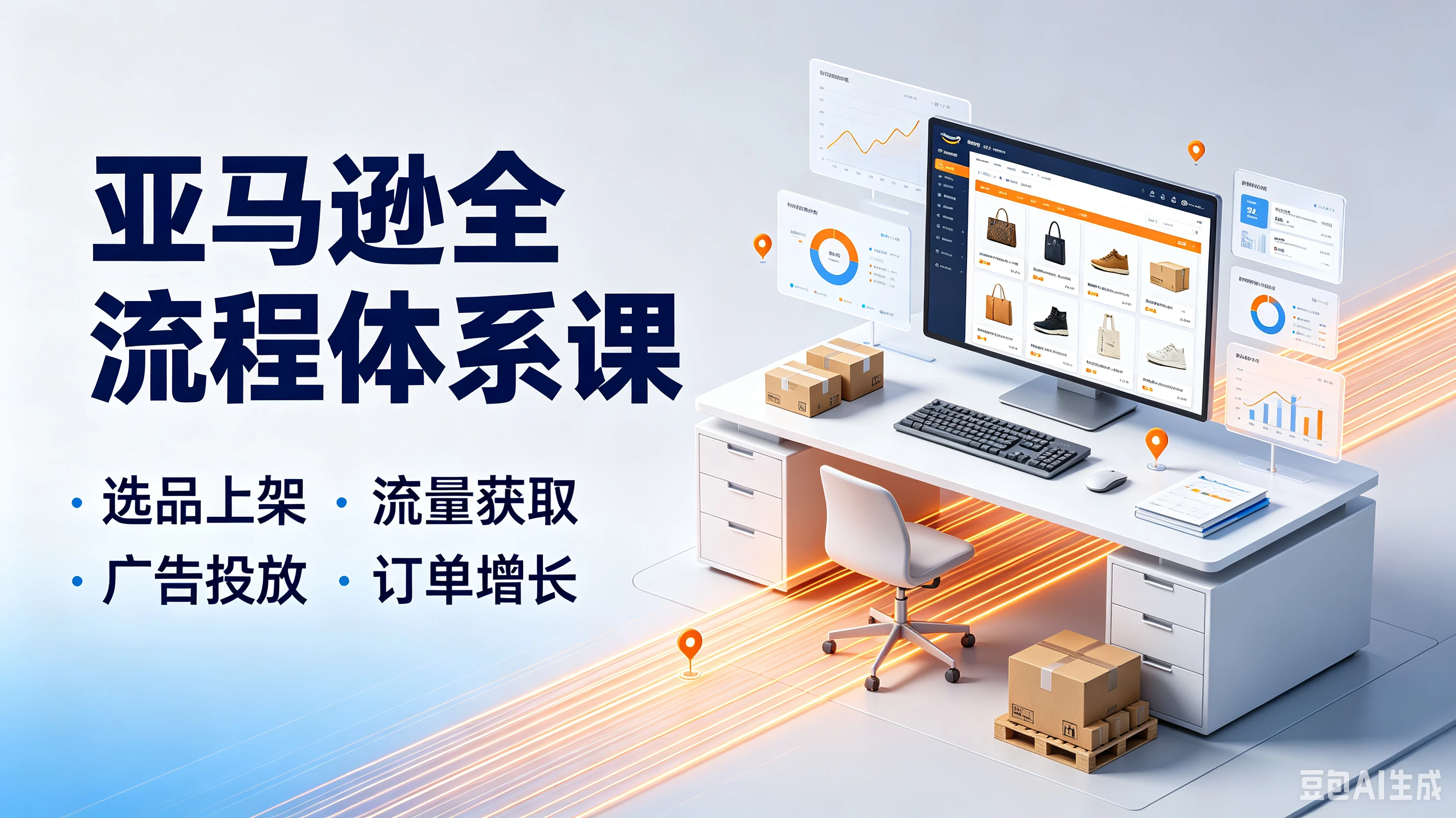 【精】亚马逊全流程体系课,选品上架·流量获取广告投放·订单增长 【精】亚马逊全流程体系课,选品上架·流量获取广告投放·订单增长