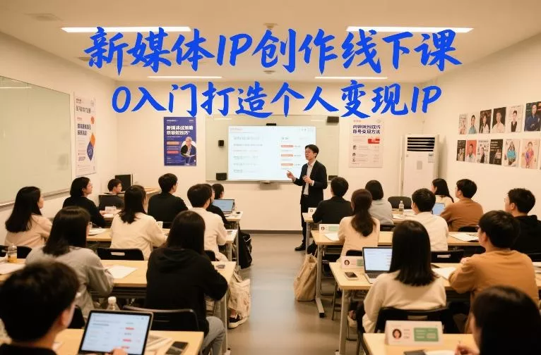 【精】新媒体IP创作线下课，0入门打造个人变现IP
