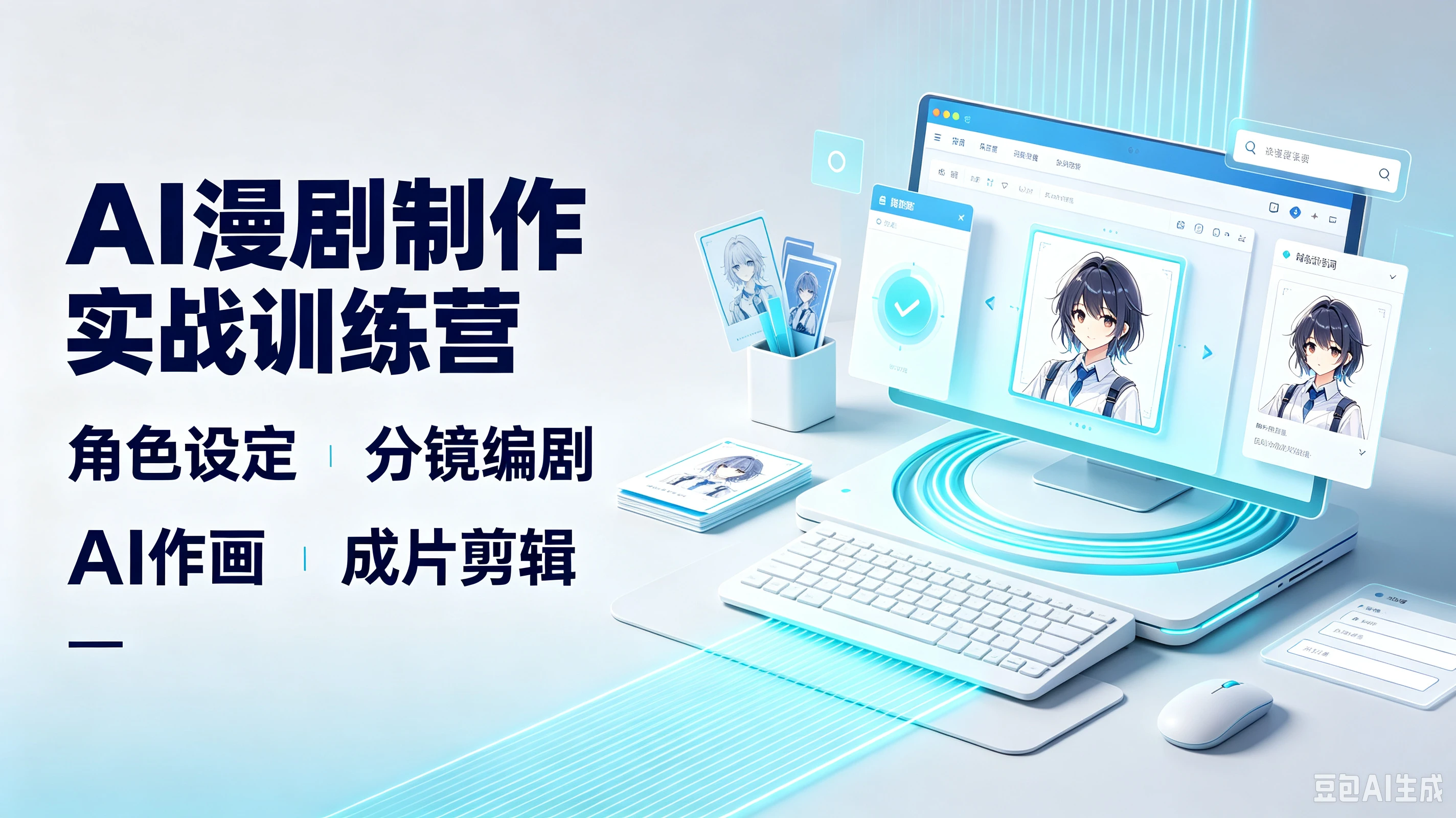 【精】AI漫剧制作实战训练营,角色设定、分镜编剧、AI作画、成片剪辑 【精】AI漫剧制作实战训练营,角色设定、分镜编剧、AI作画、成片剪辑