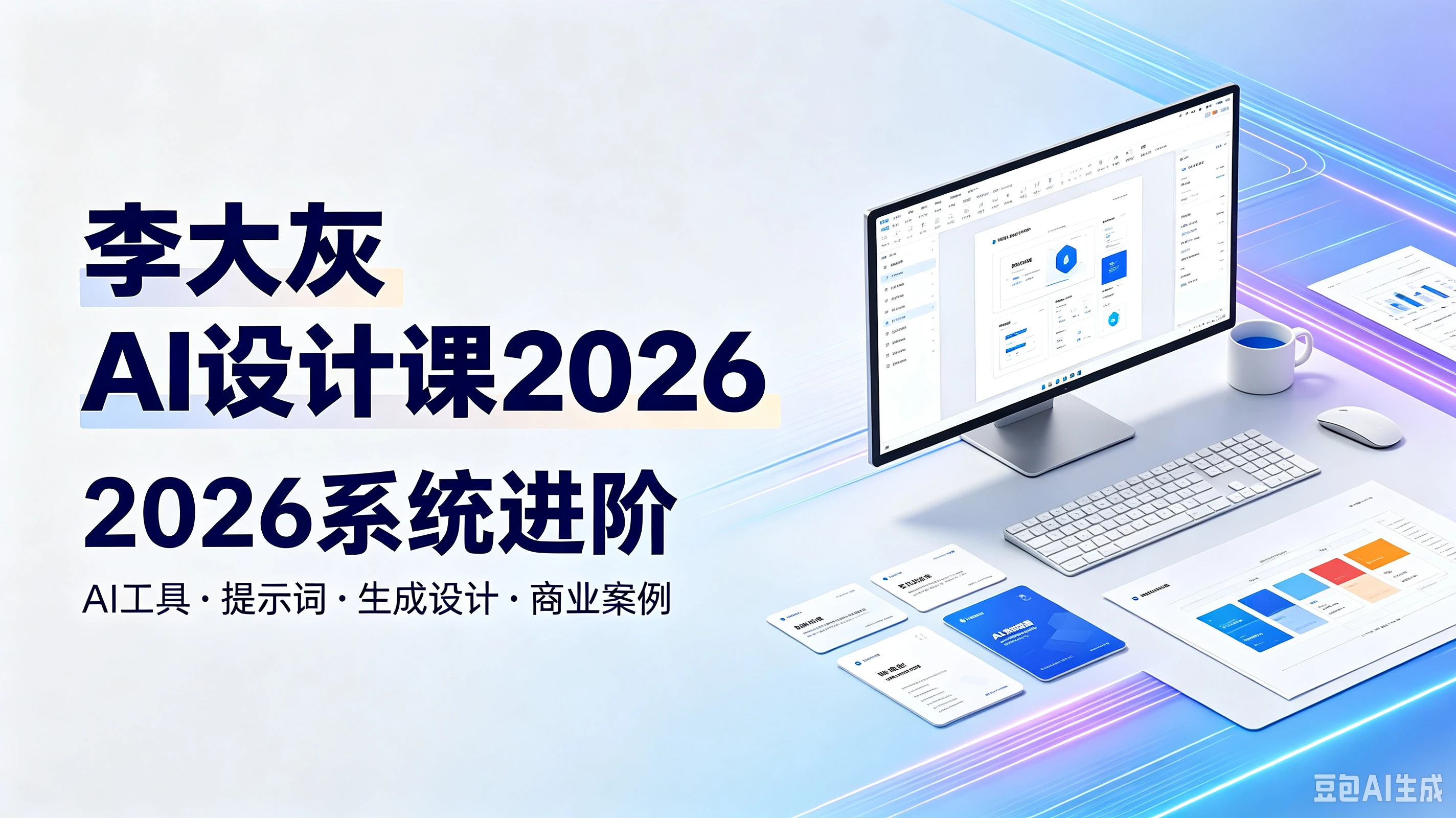【精】李大灰AI设计课2026系统进阶，AI工具·提示词·生成设计·商业案例