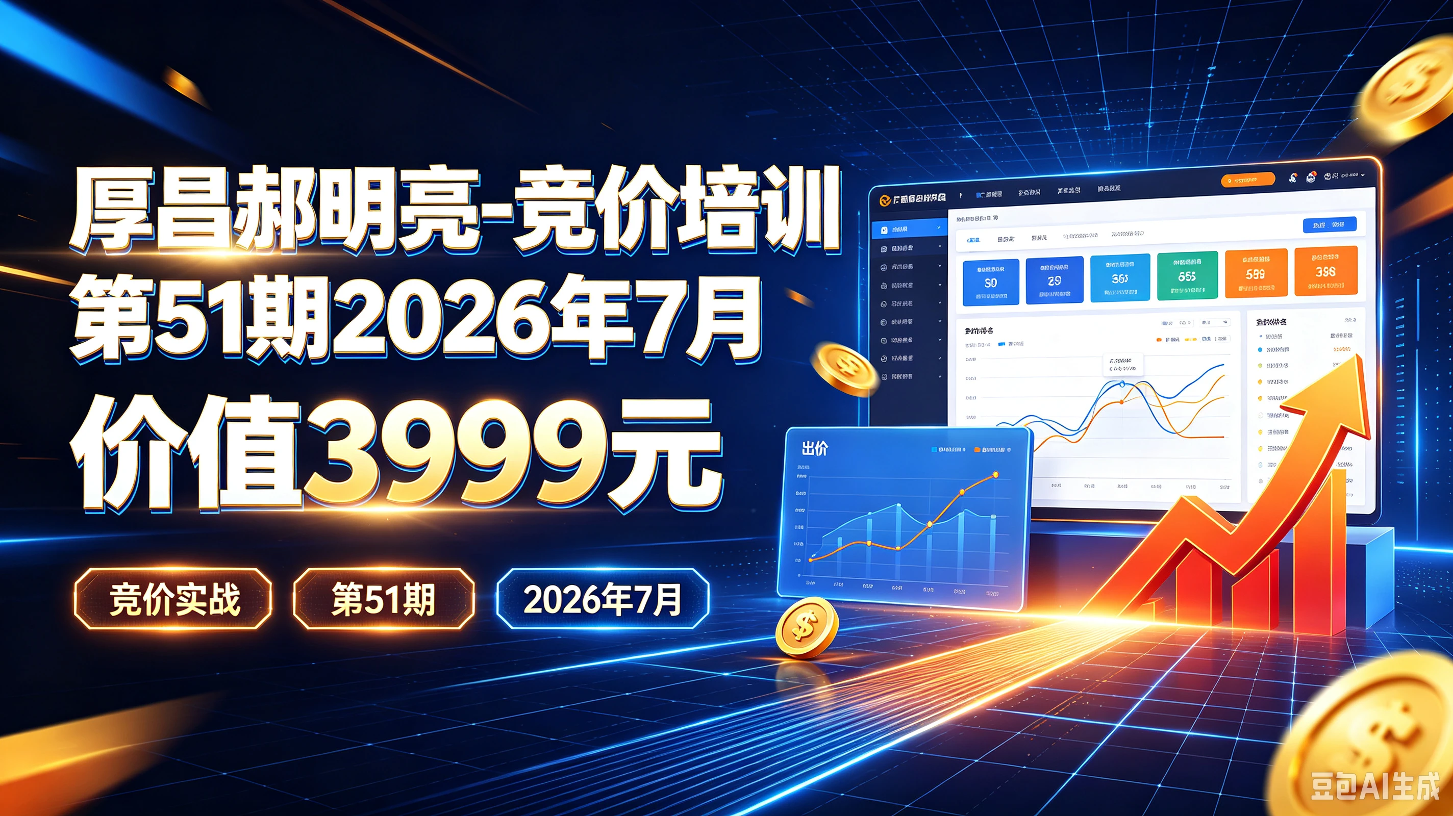 【精】厚昌郝明亮-竞价培训第51期2026年7月价值3999元，竞价实战、第51期、2026年7月