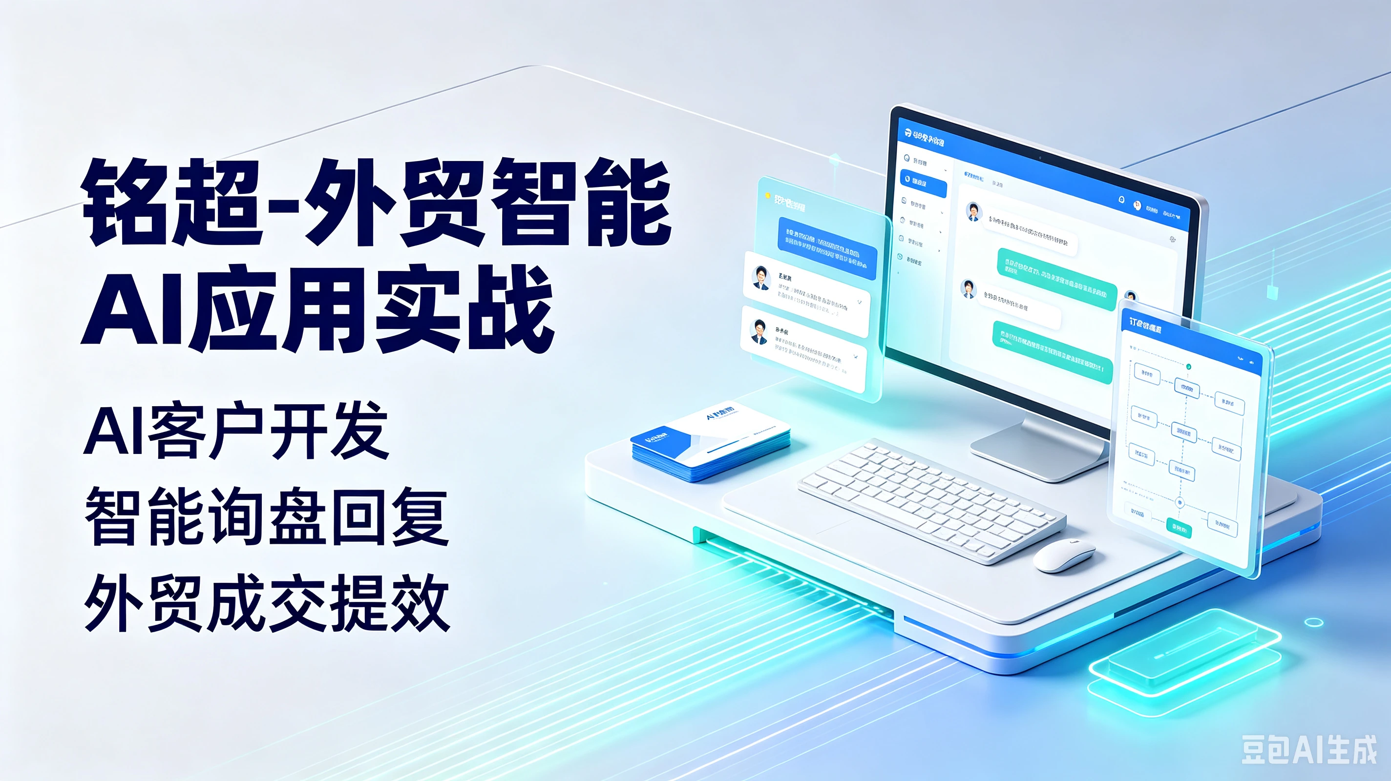 【精】铭超-外贸智能AI应用实战，AI客户开发、智能询盘回复、外贸成交提效