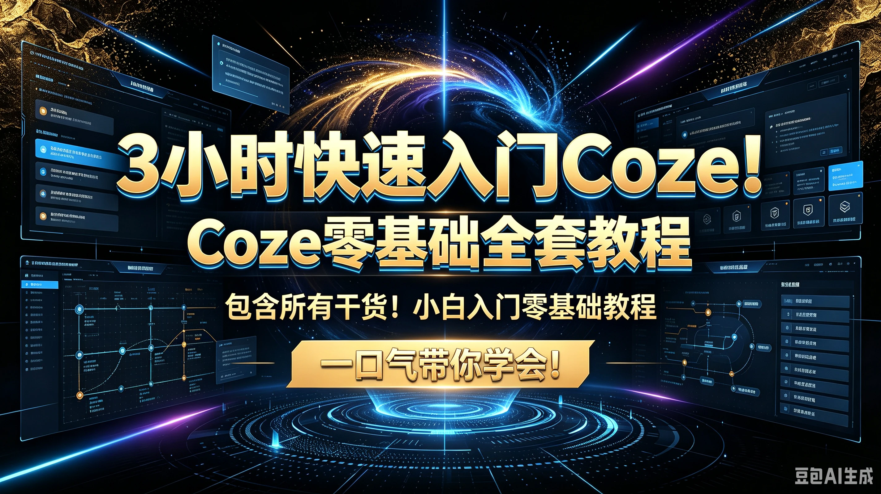 【精】3小时快速入门Coze！Coze零基础全套教程包含所有干货！小白入门零基础教程一口气带你学会！
