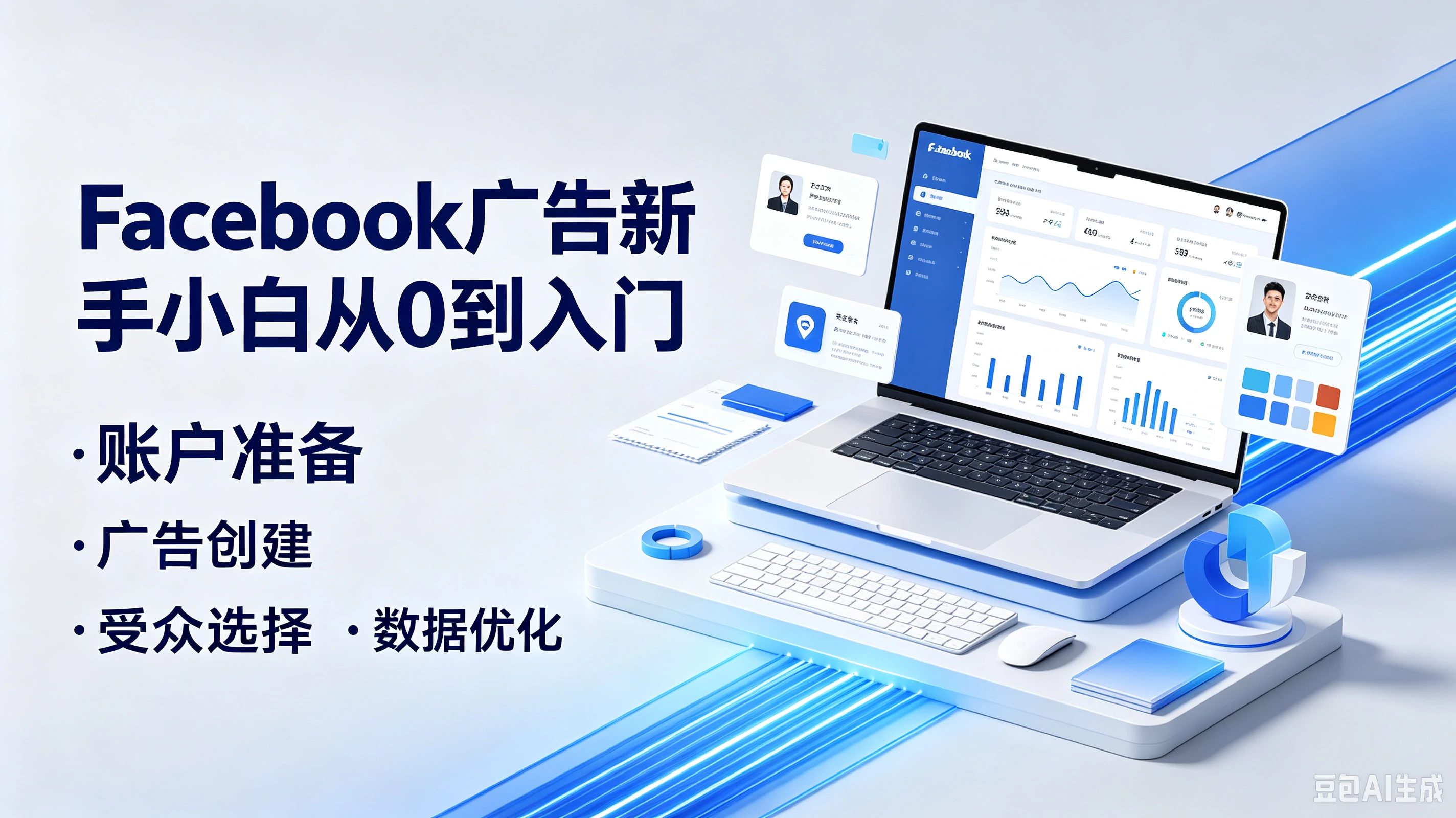 【精】Facebook广告新手小百从0到入门，账户准备·广告创建·受众选择、数据优化